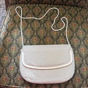 Stylish White Checkered Women's Bag